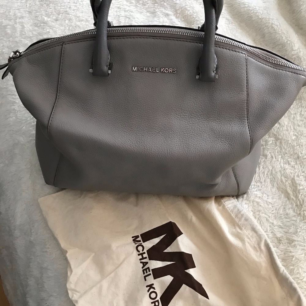 Michael Kors Handbag - Light Grey - Genuine Leather
